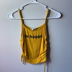 “Be Happy” crop top